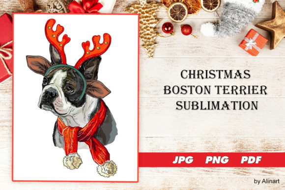 Christmas Boston Terrier Dog Sublimation Review