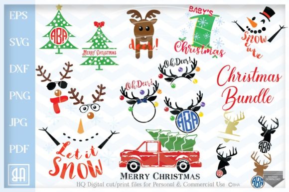 Christmas Bundle SVG: A Festive Illustration Asset for Design Projects
