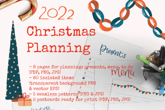 Christmas Planning Illustrations for Branding and Marketing