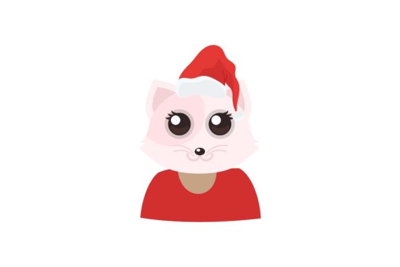 Christmas Portrait of Cute Animal Illustrations