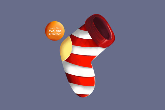 Christmas Red White Sock Embroidery Design Review
