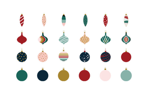 Christmas Tree Toys SVG Illustrations for Festive Branding