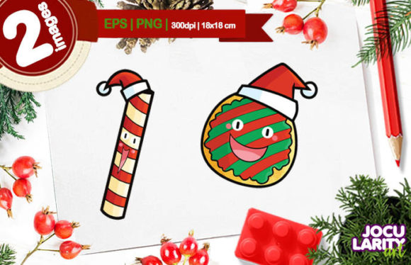Cute Christmas Cookies Cartoon Vector Illustration Review