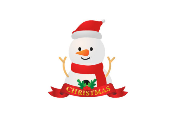 Illustration Snowman and Christmas for Website and Editorial Use
