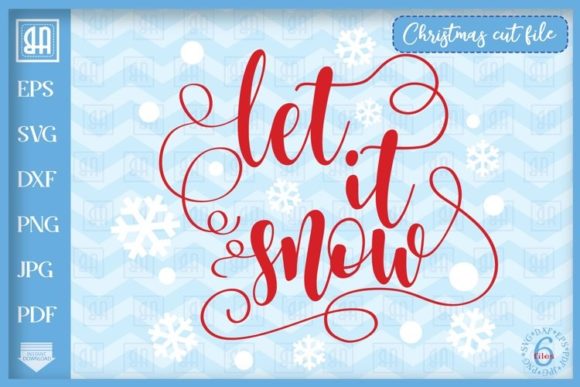 Let It Snow SVG - Festive Illustration for Local Branding